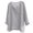 Grey, variant on Breezora Breathable Cotton Linen Shirt for Women 3 4 Sleeve V Neck Casual Blouse Relaxed Fit Beach Yoga Everyday Comfortable Top XXXL Size Light Blue