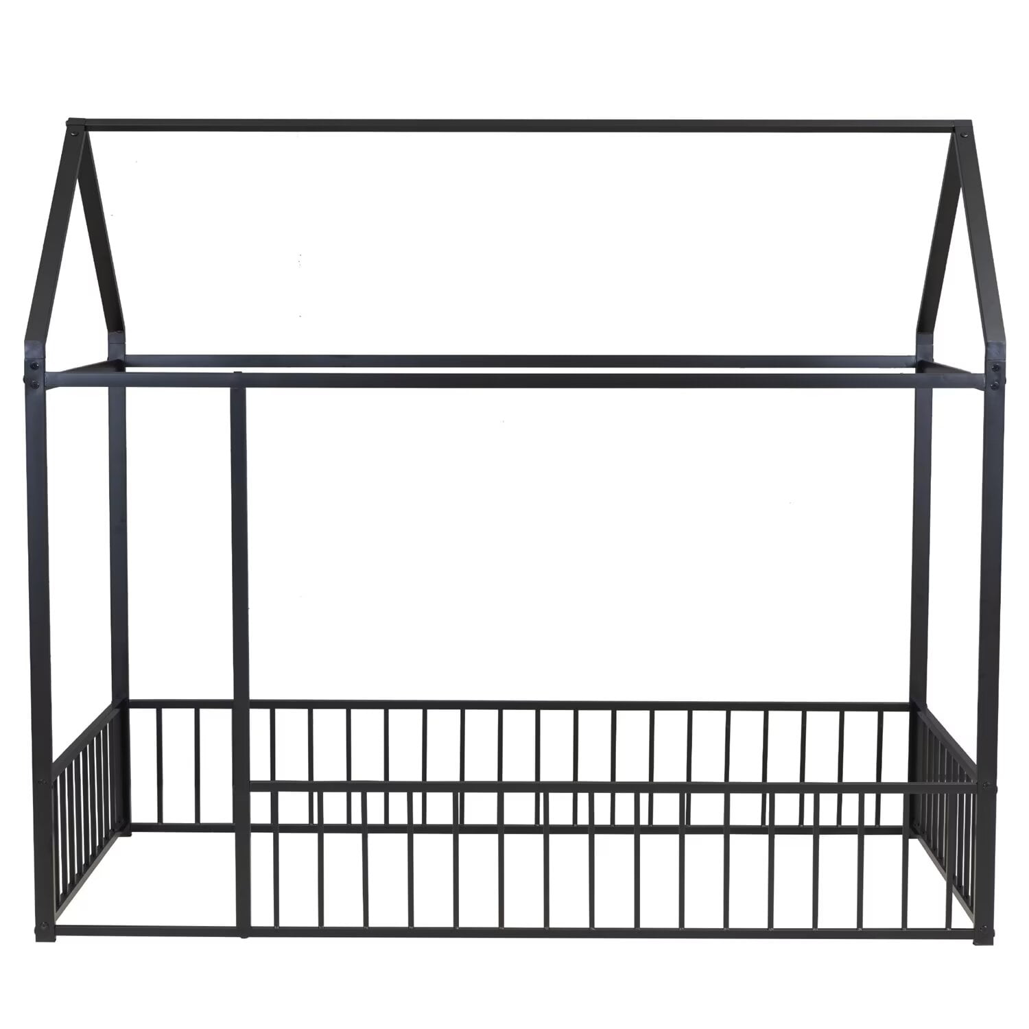 Triple Tree kids Twin Modern Metal Toddler Beds, Black
