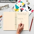 thumbnail image 4 of FORMRS 1-Subject Spiral Notebook 8" x 5" College Ruled 60 Refillable Sheet A5 Hard Cover, 2 Pack, Black Retro Pattern, 4 of 7