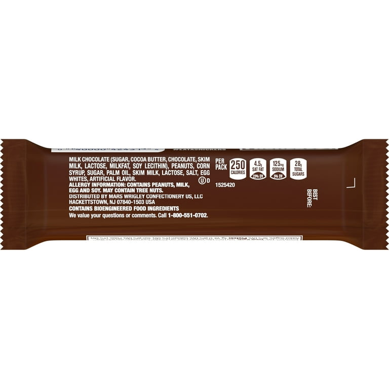 Snickers Full Size Candy Chocolate Bar - 1.86 oz Ba(pack of 6