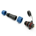 thumbnail image 4 of Sp16 Square Panel Mount Ip68 Waterproof Plug & Socket Circular Connector 2-9Pin, 4 of 9