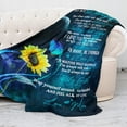 thumbnail image 2 of Gift for My Daughter Blanket from Mom as Birthday Present I Love You Letter to Her, Ultra-Soft Flannel Fleece Light Weight Bed Throw (60x50'''', Daughter Gift), 2 of 6