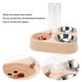 thumbnail image 4 of Juego de cuencos para comida con botella de agua para mascotas cuencos triples para gatos a prueba de herrumbre boquilla de recarga de agua automática para gatos para ANGGREK Otros, 4 of 8