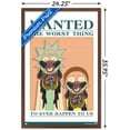 thumbnail image 3 of Rick And Morty - Wanted Wall Poster, 22.375" x 34", Framed, 3 of 6