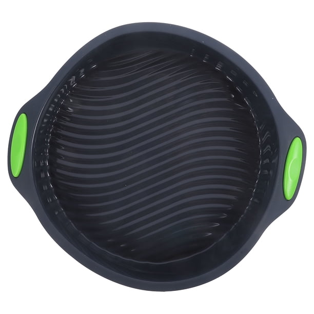 EeaseMX Molde de silicona de 9 pulgadas para horno, bandeja redonda para hornear pasteles, utensilios para hornear (gris)