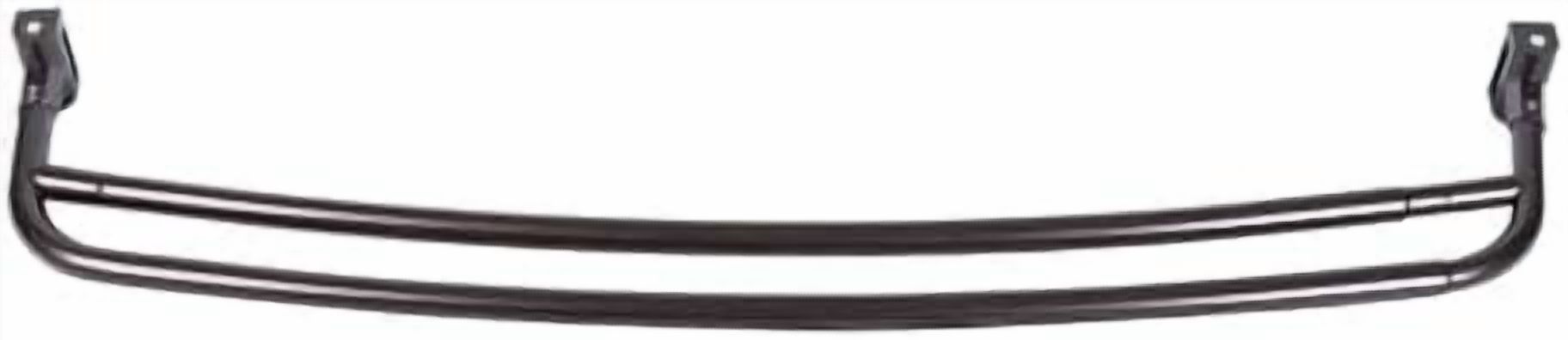 Double Curved Shower Rod, Metal Construction, Adjustable Between 44 to 70 Inches, Aluminum Rods and Zinc Mounting Hardware, Quality Modern Bathware, Oil Rubbed Bronze Finish