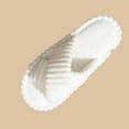 thumbnail image 6 of Fengactive Cross Bow House Slippers for Women Indoor Slippers Open Toe Slip On Bedroom Shoes with Cozy Foam, 6 of 6