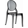 thumbnail image 1 of Siesta Elizabeth Chaises de Salle à Manger en Polycarbonate, Noir Transparent (Ensemble de 2), 1 of 14