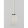 thumbnail image 5 of Maxim 91650SWSN Taylor 1-Light Mini Pendant, Satin Nickel, 5 of 7