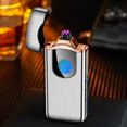 thumbnail image 2 of Dosaele Fingerprint Induction Lighter  USB Rechargeable Plasma Lighter  Battery Powered Flameless Cigarette Lighter  Fashionable Alloy Windproof Lighter, 2 of 4