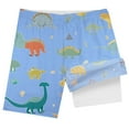thumbnail image 4 of ibiyuan Swim Trunks Kids 5 Kids Bathing Suits Quick Dry Kids Swimsuits Boys 6-7 Shorts Comfortable Cute Print Beach Swimwear,5-6Years, 4 of 5