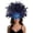 Blue, variant on Feather-like mask for women, handmade carnival headdress, suitable for carnival and Halloween parties.