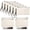 White, variant on Tibvox 10 Pcs Sublimation-Blank-Bag 7.87x5.5'' Heat Transfer Makeup Bags with Lanyard for Sublimation-Transfer Thermal Transfer