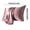 thumbnail image 2 of JeashCHAT Satin Pillowcase for Hair and Skin, Silk Pillowcase Queen Size 20x30 inches Set of 2, Summer Soft Breathable Cooling Pillow Covers for Sleeping, 2 of 2