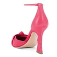 thumbnail image 4 of FSJ Women Graceful Bowknot Pointed Closed Toe D'Orsay Pumps Ankle Strap Flared High Heels Sandals Party Wedding Cocktail Shoes Size 8.5 Pink, 4 of 4
