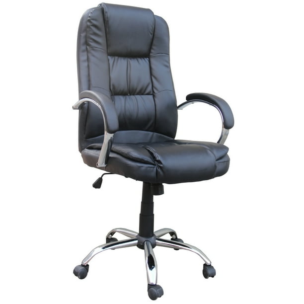 Homegear PU Leather Executive Wheeled Computer Desk Chair / Office