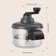 thumbnail image 3 of 9.84‘’ Grape Peeler - Hand Crank Skin Removal Tool, Manual Crank Grape Peeling Tool, Fruit Peeler Machine, Stainless Steel Cutter Cordless Kitchen Tools for Effortless Peeling (Manual), 3 of 8