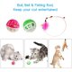 thumbnail image 2 of Túnel para gatos, juguete para gatos, tubo plegable de 3 vías, túnel para conejos, juguete para mascotas con bolas y plumas, 2 of 5
