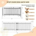 thumbnail image 6 of XgoodX Free Standing Dog gate, Adjustable Pet Fence, 40" - 71" Wide Solid Wooden Dog Gate for House Doorways Stairs, Doggie Gates for Indoors (White, 37-71 inch), 6 of 9