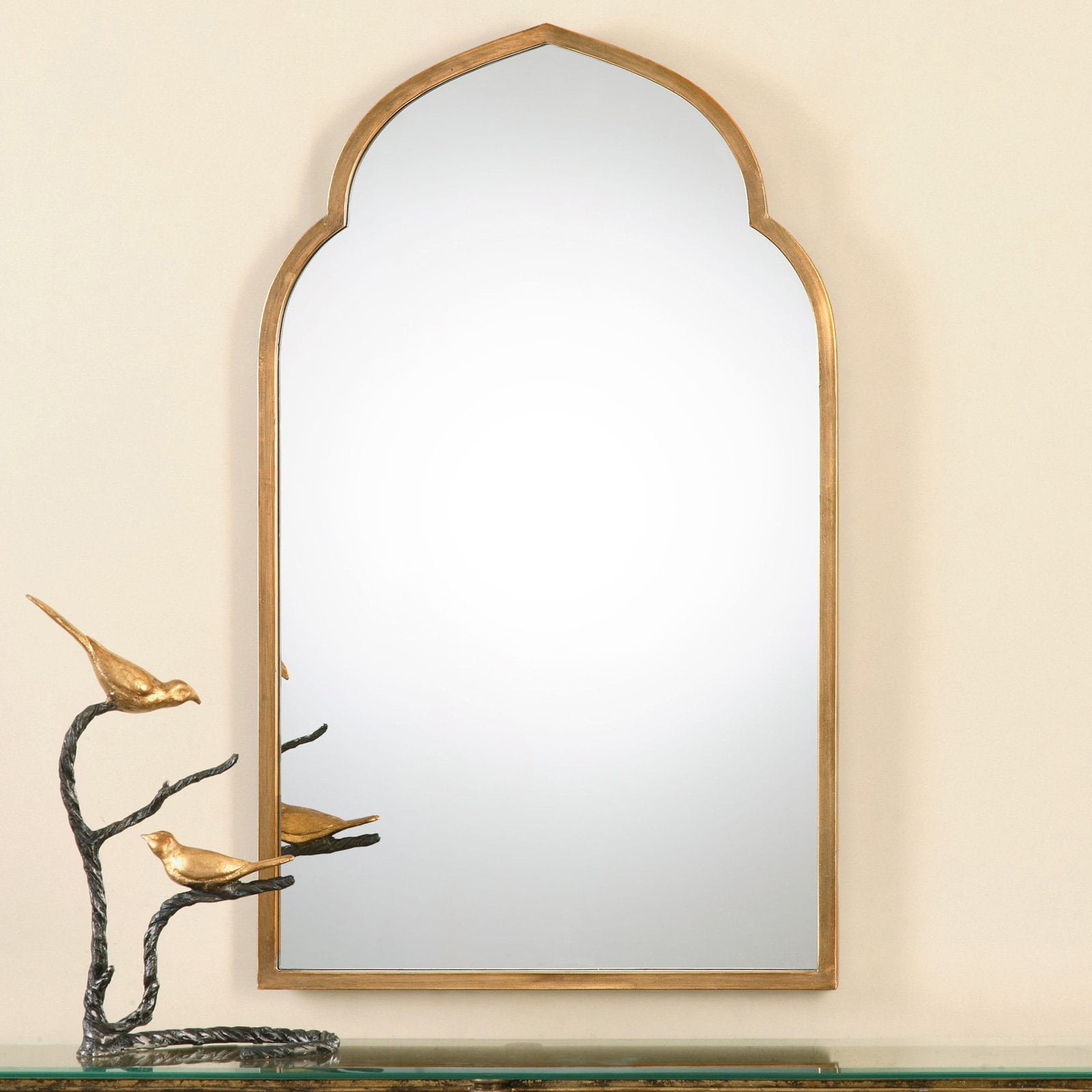Uttermost Kenitra Gold Arch Mirror - 24W x 40H in. - Walmart.com ...