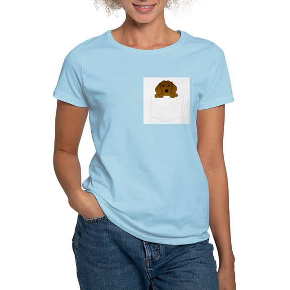 CafePress - Dachshund Pocket Pooch Women's Light T Shirt - Women's Classic T-Shirt