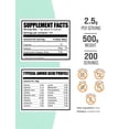 thumbnail image 2 of BulkSupplements Marine Collagen Powder - Collagen Supplement, Hydrolyzed - Unflavored, 500g (1.1 lbs), 2 of 5
