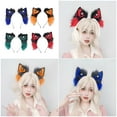 thumbnail image 2 of Weflink Wolf Ear Hairband Soft Plush Hair Styling Accessory For Party Ear Hairband Comfortable Headpiece Bendable Ear Hairhoop for Party, 2 of 20