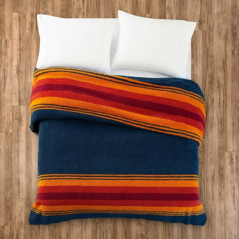 Pendleton Home Collection Grand Canyon Sherpa Fleece Blanket King Size