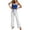 Blue, variant on Xaqiouau Women Cute Floral Pajama Set Cami Tank Top and Pants 2 Piece Lounge Set Lace Trim Sleepwear Casual Home Outfit
