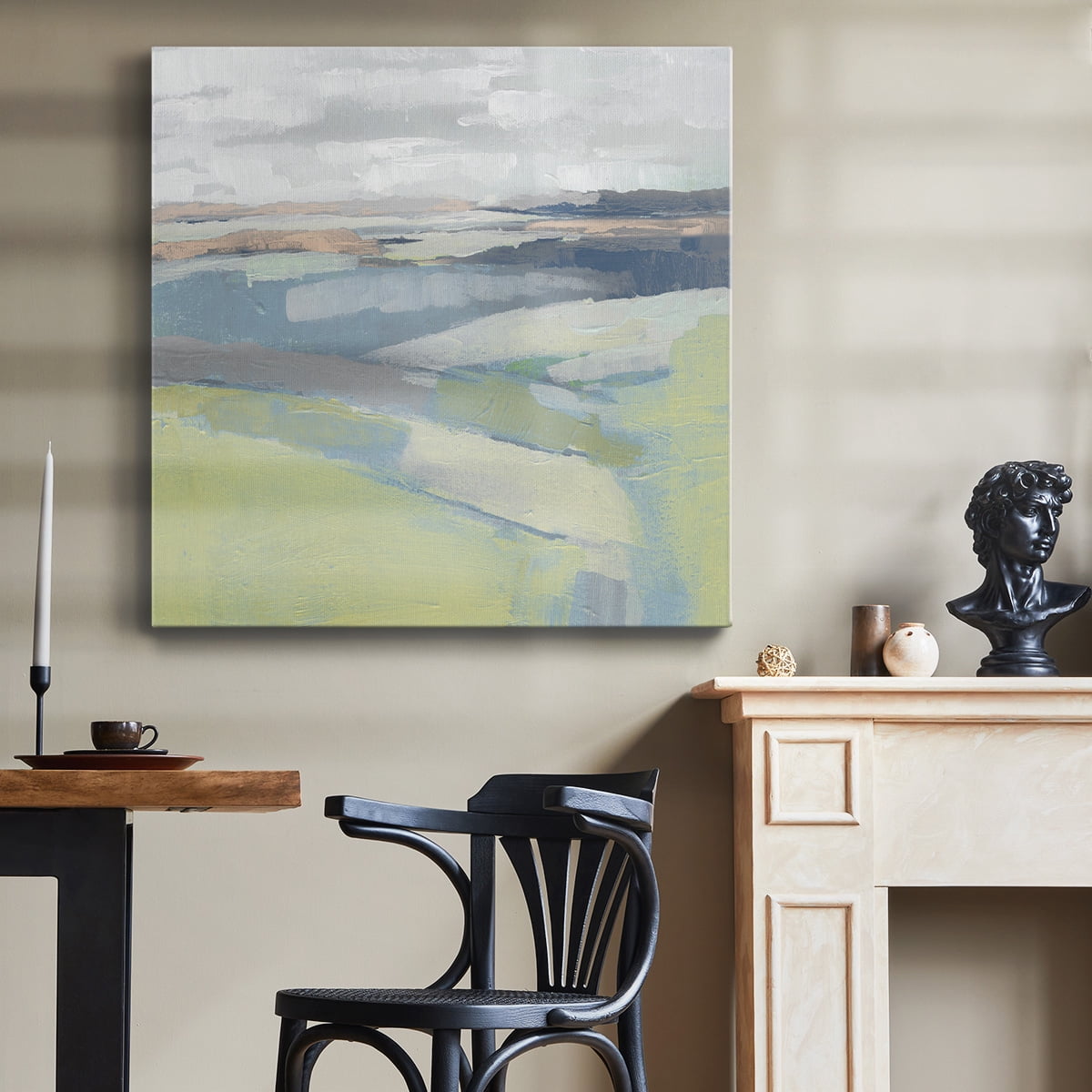 Wexford Home Pastel Prairie I-Premium Gallery Wrapped Canvas, 40" x 40" - Ready to Hang