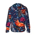 thumbnail image 3 of Fotbe Tropical Flower Men's Women's UPF 50+ Sun Protection Jacket Hooded Cooling Shirt with Pockets Hiking Outdoor Performance-Small, 3 of 9