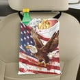 thumbnail image 5 of Yuyamidu Eagle Car Gabage Bags American Flag Car Trash Bag One-handed Strap Trash Can Bin for Car SUV Trucks Daisy Automotive Garbage Container Bin Accessories, 5 of 7