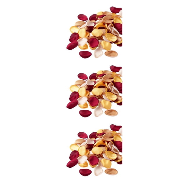 relayinert 400piece Polyester Silk Rose Petals Fake Scatter Petals For Creative DIY winered assortedcolor 3Set