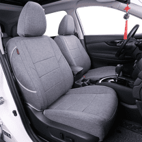 Coverdream Custom Fit Sentra Car Seat Covers for Nissan Sentra 2013 2014 2015 2016 2017 2018 2019 - Polyester (Gray,Full Set)