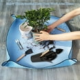 thumbnail image 4 of Home garden floor mat planting operation mix soil waterproof soil change mat - blue, 4 of 5