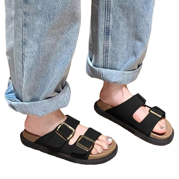 Mostsola Slippers for Women Comfort Arch Support Slide Sandals Adjustable Slip on Beach Shoes Sandal