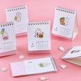 thumbnail image 2 of Mini calendario de escritorio, libro de plan multifuncional, cuaderno con patrón de dibujos animados lindo, grabación de fecha mensual 2023, calendario de dibujos animados, decoración de mesa, 2 of 5