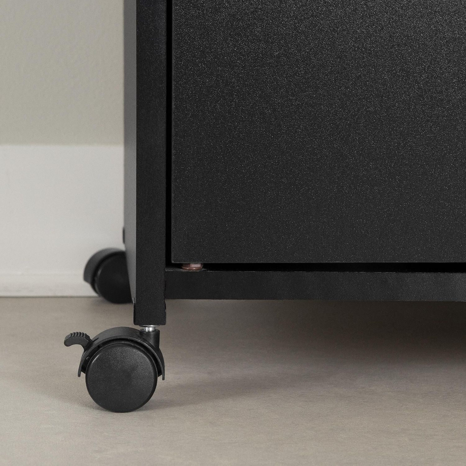 South Shore Axess Microwave Cart on Wheels, in Pure White