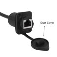 35cm RJ45 Male to Female Cat5 5e 6 Waterproof Panel Mount LAN Network