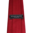 thumbnail image 2 of Solid Crimson Slim Men's Necktie, 2 of 5