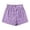 Purple, variant on XEGLSBU Girls Casual High Waist Wide Leg Shorts with Bow Elastic Waistband Comfortable Summer Play Shorts for (Beige Size 13-14 Years)