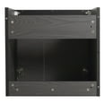 thumbnail image 5 of Fine Fixtures Oakville 24 in. W x 18 in. D x 33 in. H Wall Mounted Bathroom Vanity in Black Coal Oak with White Ceramic Sink - Black hardware, 5 of 8