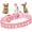 Pink, variant on Small Dog Collars for Female Dogs,Bling Diamond Pretty Crystal Sparkly Rhinestone Glitter Jewel Puppy Collar for Pet Girl Cat Female Kitten