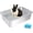 Small, variant on Stainless Steel Rabbit Litter Box,Bunny Litter Pan with Widened Grid,Toilet Tray,Deep Waste Storage