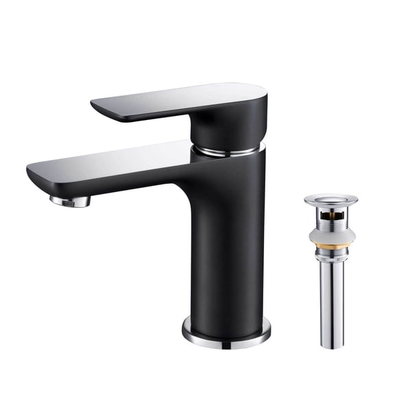 Kibi Tender Single Handle Bathroom Vanity Sink Faucet with Pop Up Drain