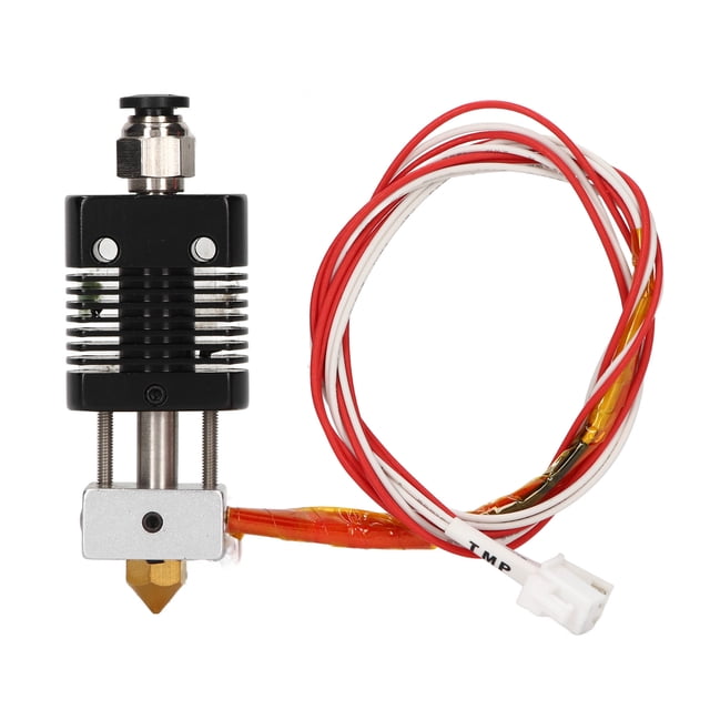 Extrusor de impresora 3D, extremo caliente, DC24V, 40W, tubo de calentamiento, boquilla de latón de 0,4 mm, bloque de aluminio, kit de extremo caliente para impresora ET4