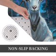 thumbnail image 6 of Matuu Forest Meditating Goat for Indoor doormat,Non-Slip Doormat for Entryway, Outdoor and Indoor Use, Modern Designs Easy Clean (16 x 24 Inches), 6 of 7