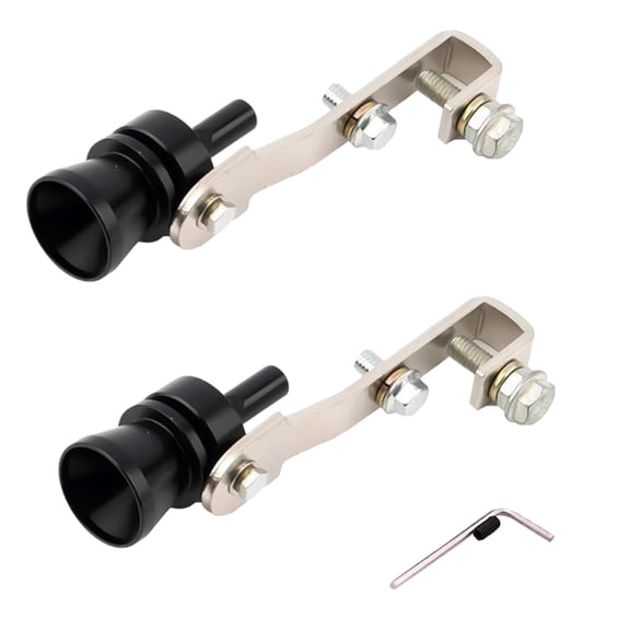 Aluminum Turbo Exhaust Whistle for Cars and Trucks up to 2.5 inches, Bolt-On Muffler Simulator