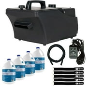 ADJ Entour Chill 800 Watt High-Output Continuous Low-Lying Fog Machine with 4 Gallons of Premium Fog Juice Package
