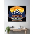 thumbnail image 2 of Shawnee National Forest Poster Wall Art, Modern Wall Decor, 8x12 UNFRAMED, 2 of 3